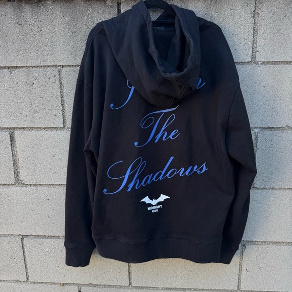 Batman X Midnight Studios Midnight Art DEPT Black Hoodie Oversized Cotton L/XL - Picture 5 of 14
